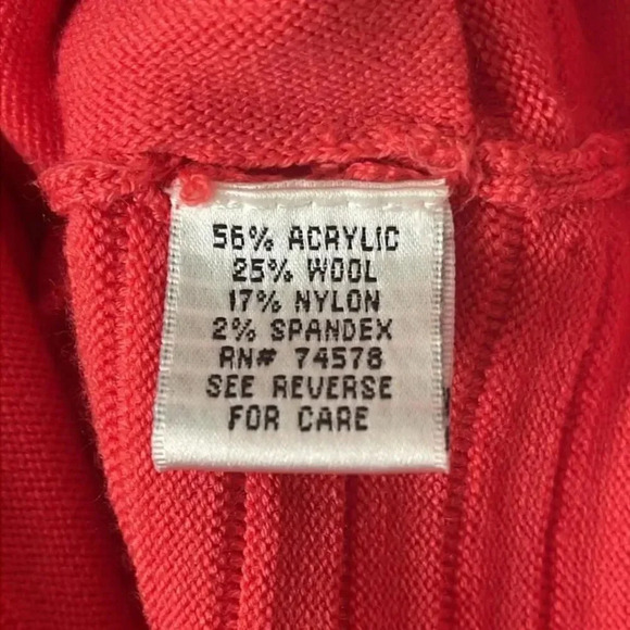 Cache Orange Zip Up Sweater Size M - Picture 4 of 6